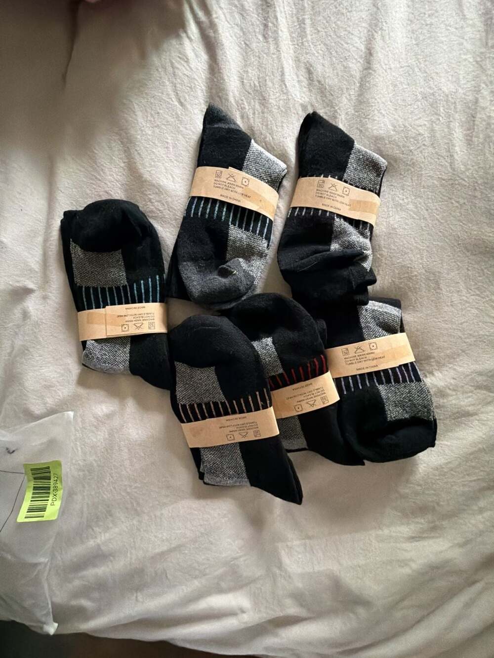Fashion Boutique Men's Athletic Crew Socks 5-Pair Set